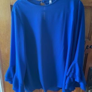 Ruffle Sleeve Blouse